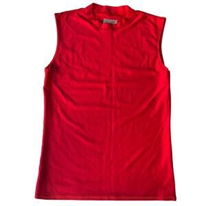 A4 Men’s Sleeveless Tank Top Size L, Solid Red